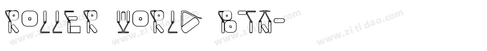 Roller World BTN字体转换